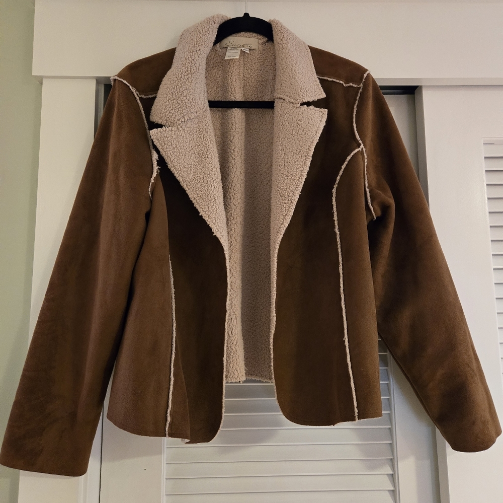 Women's Faux Suede Jacket XL